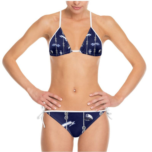 Blue Anchor rope designed Bikini