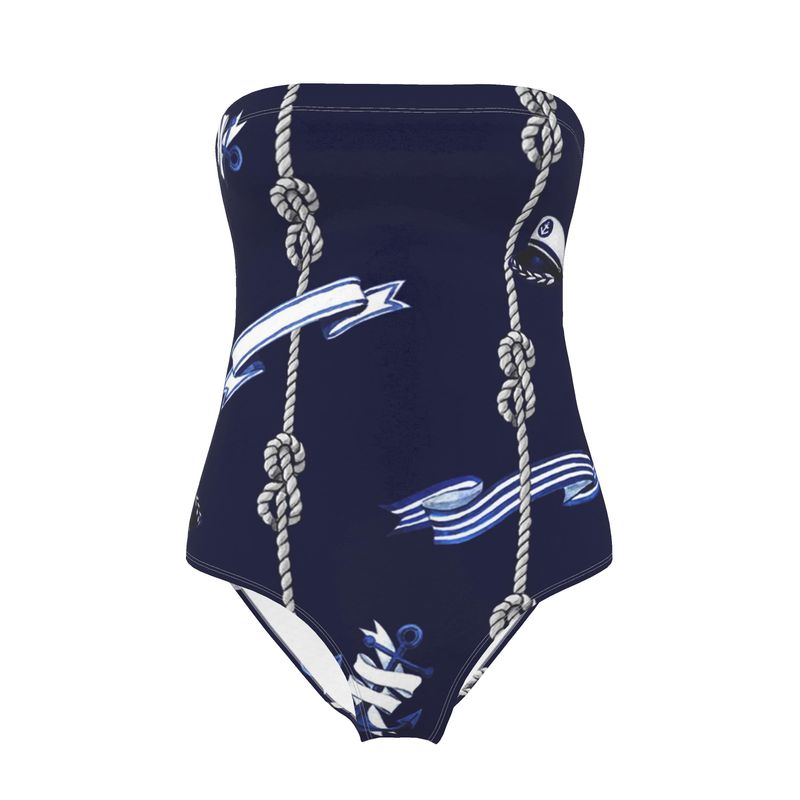 Swimsuit-Anchor and Rope in blue