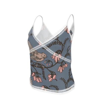 Cami in blue fantails