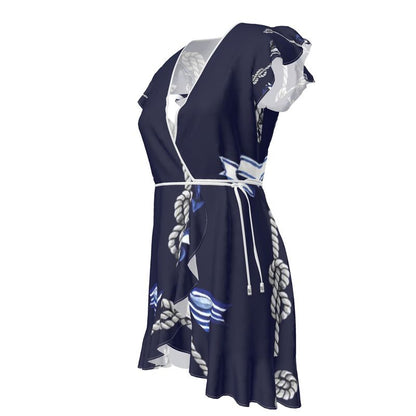 Blue Anchor rope designed Tea Dress