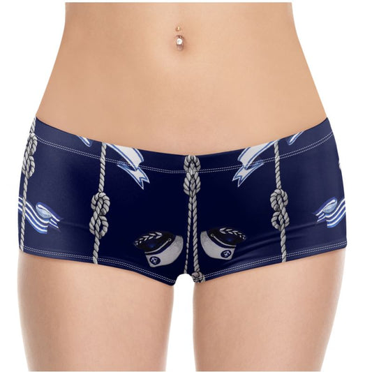 Blue Anchor Rope Designed Hot Pants