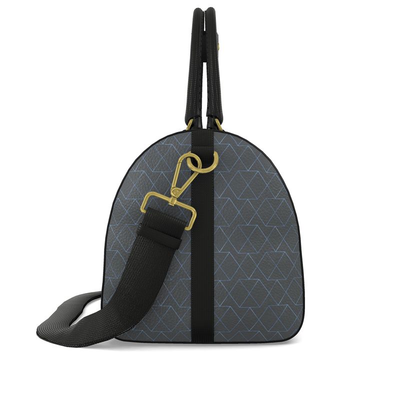 Gold and Grey Duffle Bag