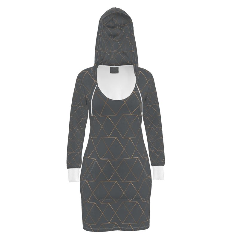 Gold and Grey Hoody Dress