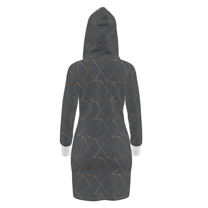 Gold and Grey Hoody Dress