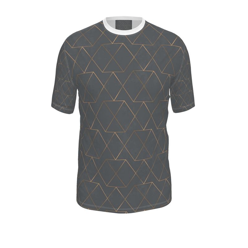 Gold and Grey Sim Fit Men's T-Shirt