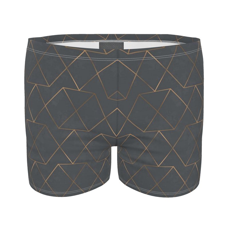 Gold and Grey  Swimming Trunks