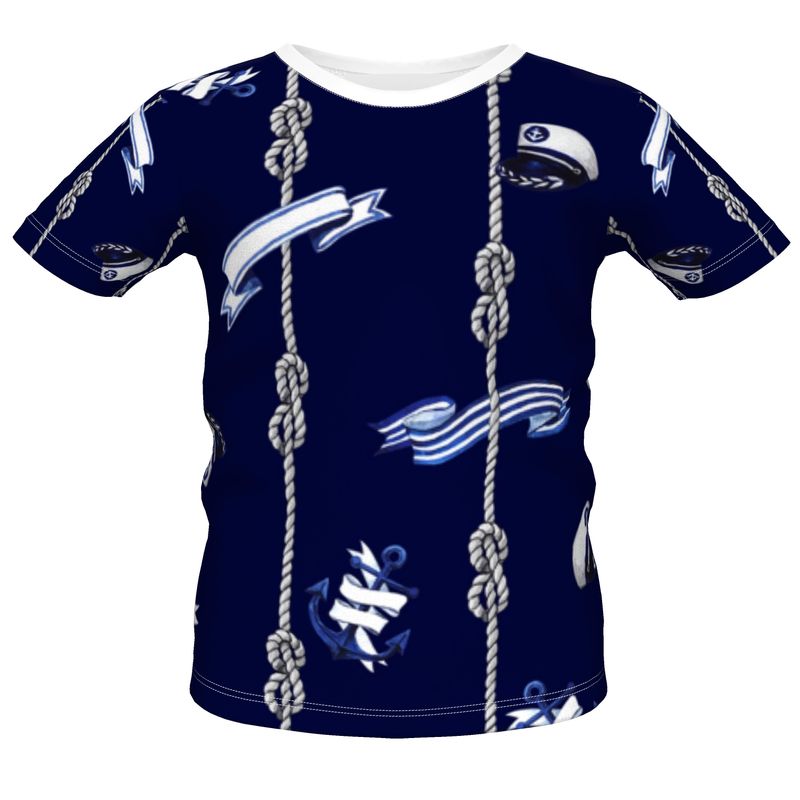 Blue Anchor and Rope Boys Premium T-Shirt