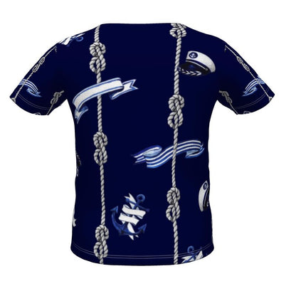 Blue Anchor and Rope Boys Premium T-Shirt