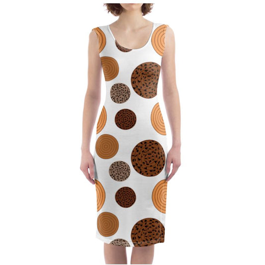 Dotted Bodycon Dress