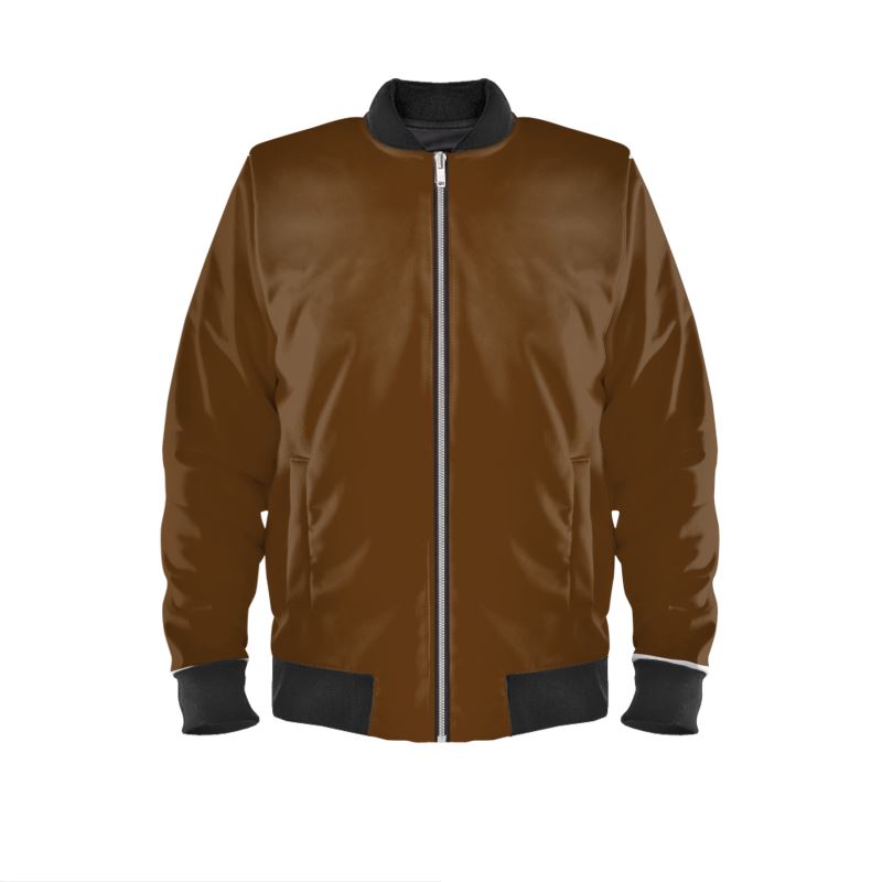 Brown Mens Bomber Jacket