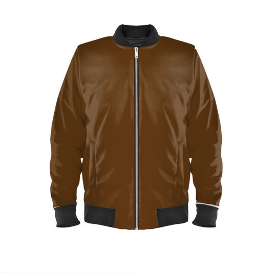 Brown Mens Bomber Jacket