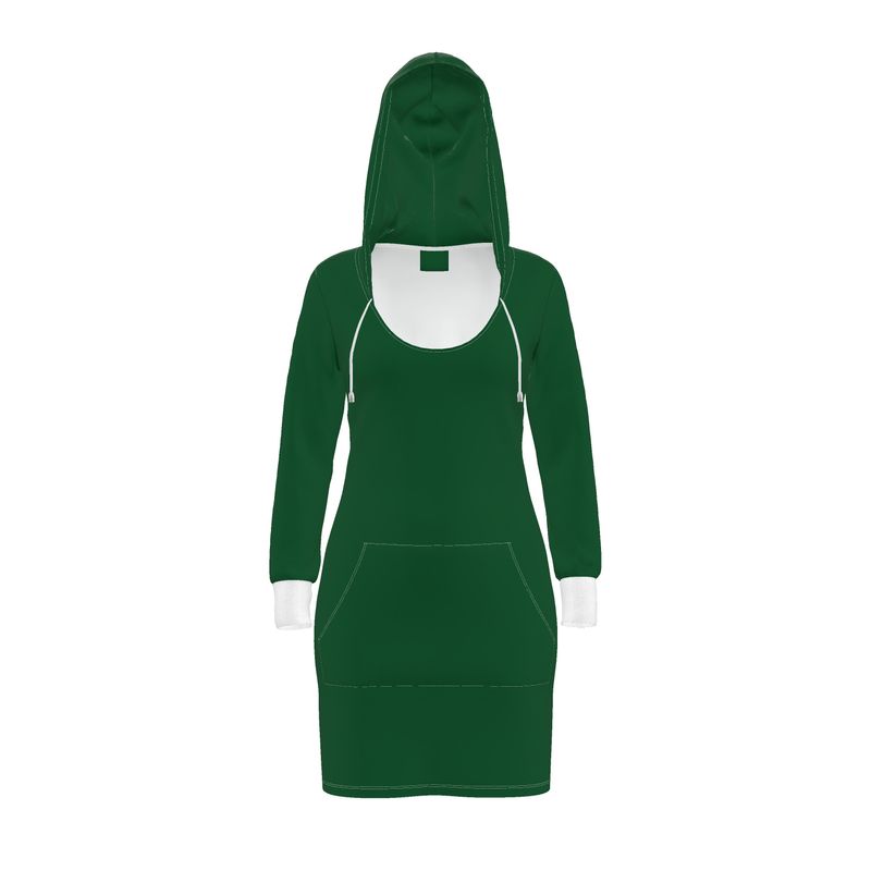 Green Hoodie Dress