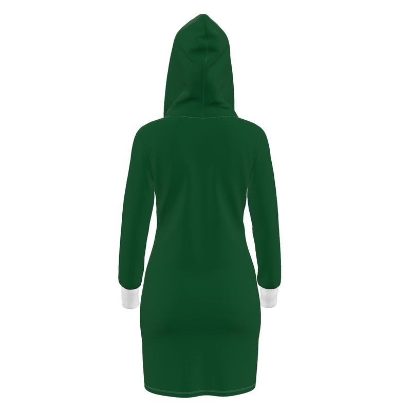 Green Hoodie Dress