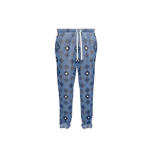 Blue Mens Silk Pyjama Bottoms