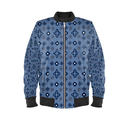 Blue Mens Bomber Jacket