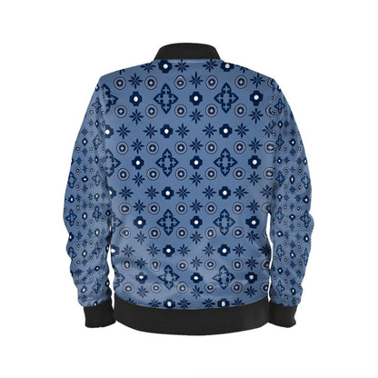 Blue Mens Bomber Jacket