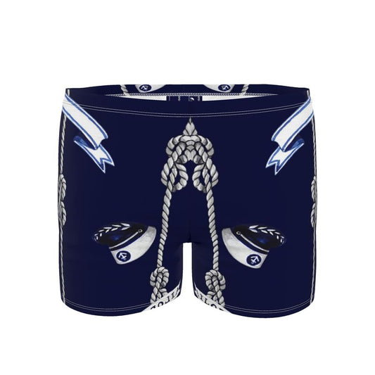 Blue Anchor Blue And Rope Swimming Trunks