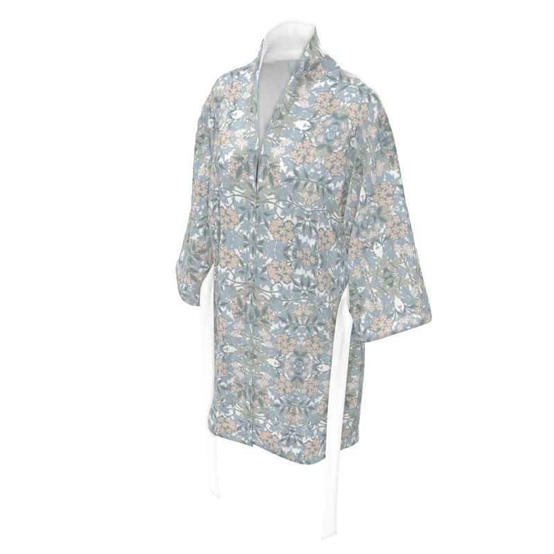 Blue On Cream Kimono