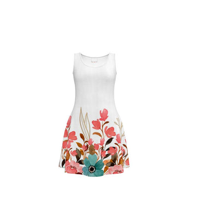 Blossoming Flowers Skater Dress