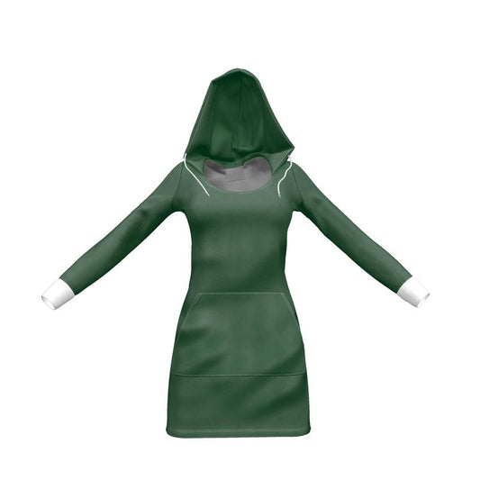 Green Hoodie Dress