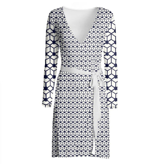 Crossbox Wrap Dress