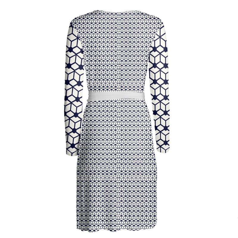 Crossbox Wrap Dress