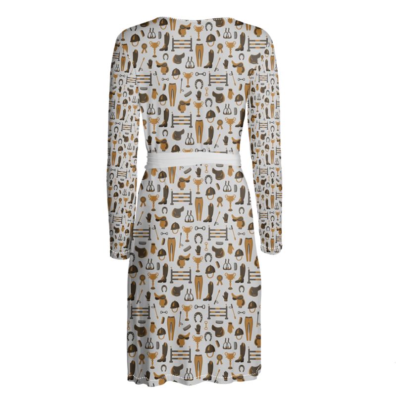 Equestrian Wrap Dress